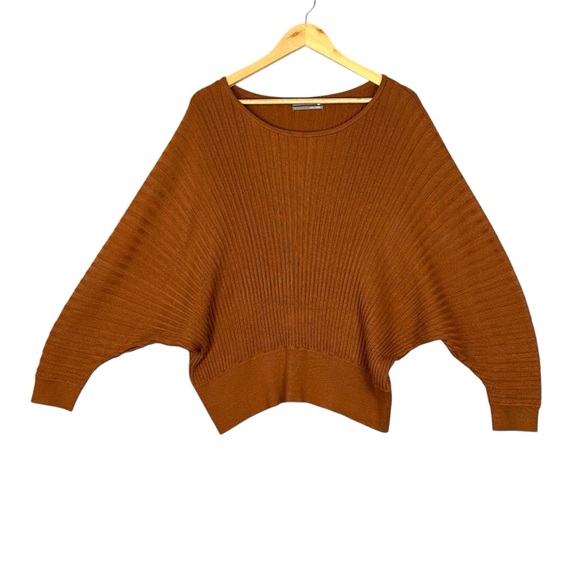 Anthropologie Rust Crew Neck Sweater - Picture 2 of 8